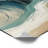 運動のリズムと深さ抽象芸術 ポスター (角)