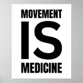 運動は医学、フィットネス、ジムポスター、エクササイズ ポスター (正面)