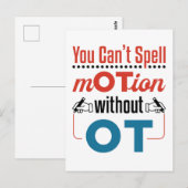 運動を職業上のセラピーに綴れない ポストカード (正面/裏面)