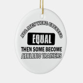 運動トレーナーのデザイン セラミックオーナメント (右)