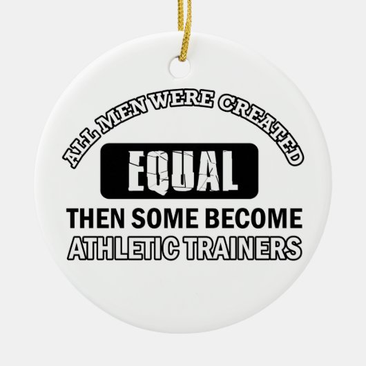 運動トレーナーのデザイン セラミックオーナメント (正面)