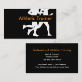 運動トレーナーのデザイン 名刺 (正面/裏面)