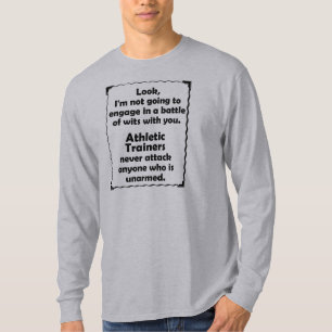 運動トレーナー機知比べ Tシャツ