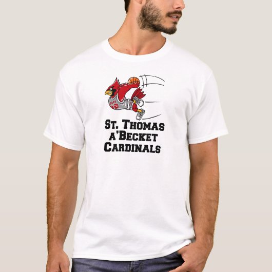 運動フォントを持つ(鳥)ショウジョウコウカンチョウ Tシャツ (正面)