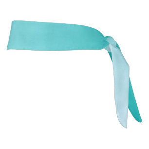 運動ヘッドバンド: "グラデーションな"ティール（緑がかった色） タイヘッドバンド
