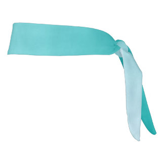 運動ヘッドバンド: "グラデーションな"ティール(緑がかった色) タイヘッドバンド