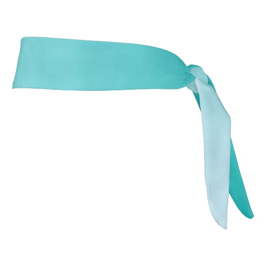 運動ヘッドバンド: "グラデーションな"ティール（緑がかった色） タイヘッドバンド (回転90)