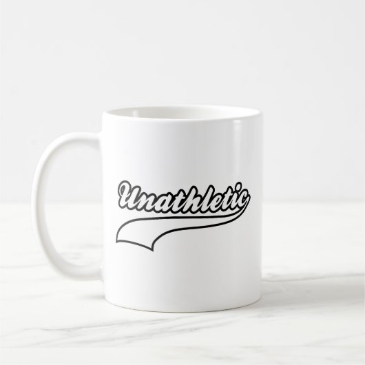 運動不能コーヒーマグ コーヒーマグカップ (左)