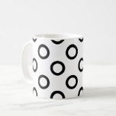 🌀運動中のドット：丸マグカップ コーヒーマグカップ (正面左)