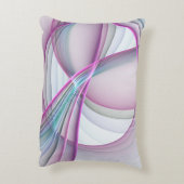 運動中のモダン抽象芸術カラフルフラクタル アクセントクッション (裏面(縦))