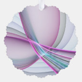 運動中のモダン抽象芸術カラフルフラクタル オーナメントカード (裏面)