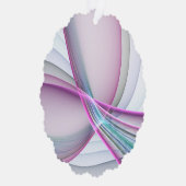 運動中のモダン抽象芸術カラフルフラクタル オーナメントカード (右)