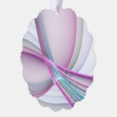 運動中のモダン抽象芸術カラフルフラクタル オーナメントカード (左)