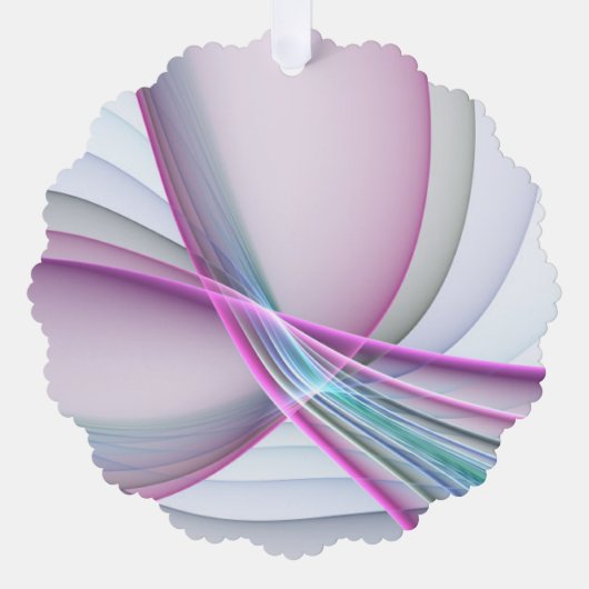 運動中のモダン抽象芸術カラフルフラクタル オーナメントカード (正面)