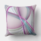 運動中のモダン抽象芸術カラフルフラクタル クッション (裏面)