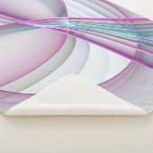 運動中のモダン抽象芸術カラフルフラクタル シェルパブランケット (3/4)