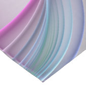 運動中のモダン抽象芸術カラフルフラクタル ショートテーブルランナー (コーナー)