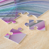 運動中のモダン抽象芸術カラフルフラクタル ジグソーパズル (側面)