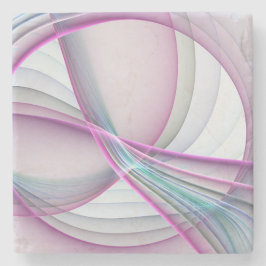 運動中のモダン抽象芸術カラフルフラクタル ストーンコースター