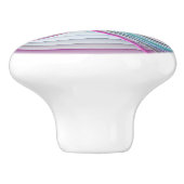 運動中のモダン抽象芸術カラフルフラクタル セラミックノブ (側面)