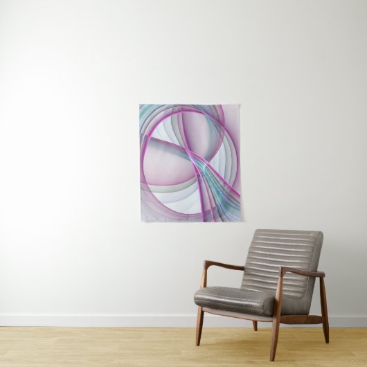 運動中のモダン抽象芸術カラフルフラクタル タペストリー (インサイチュ)