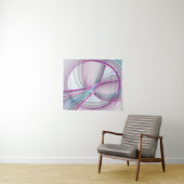 運動中のモダン抽象芸術カラフルフラクタル タペストリー (インサイチュ(横))