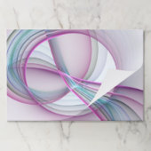 運動中のモダン抽象芸術カラフルフラクタル ペーパーパッド (折り畳み)