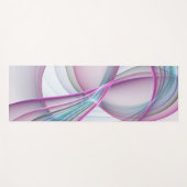 運動中のモダン抽象芸術カラフルフラクタル ヨガマット (正面(横))