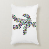 運動中の男性 アクセントクッション (正面(垂直))