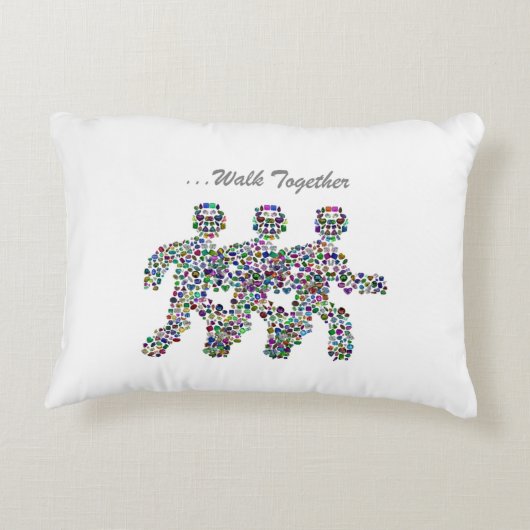 運動中の男性 アクセントクッション (裏面)