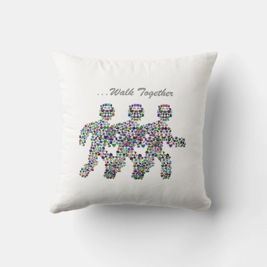 運動中の男性 クッション (裏面)