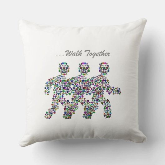 運動中の男性 クッション (裏面)