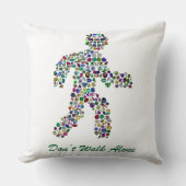 運動中の男性 クッション (正面)