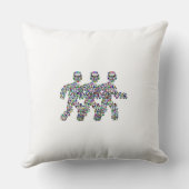 運動中の男性 クッション (裏面)