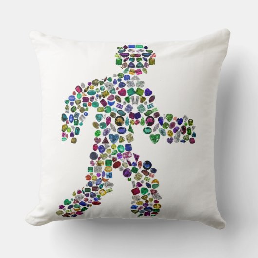 運動中の男性 クッション (正面)