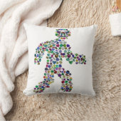 運動中の男性 クッション (ブランケット)