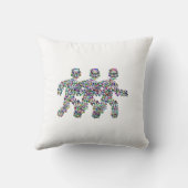 運動中の男性 クッション (裏面)