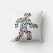 運動中の男性 クッション (正面)