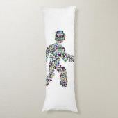 運動中の男性 ボディピロー (正面縦)