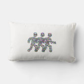 運動中の男性 ランバークッション (裏面)