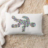 運動中の男性 ランバークッション (ブランケット)