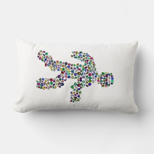 運動中の男性 ランバークッション (正面)