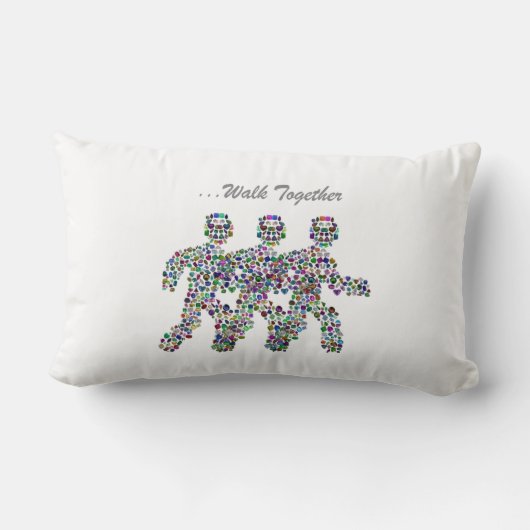 運動中の男性 ランバークッション (裏面)