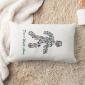 運動中の男性 ランバークッション (ブランケット)