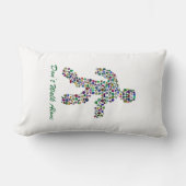 運動中の男性 ランバークッション (正面)