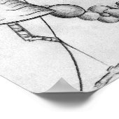 運動中の線 ポスター (角)