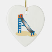 運動場のスライド セラミックオーナメント (右)