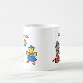 運動場の友人を持つ幼稚園のMaisy コーヒーマグカップ (中央)