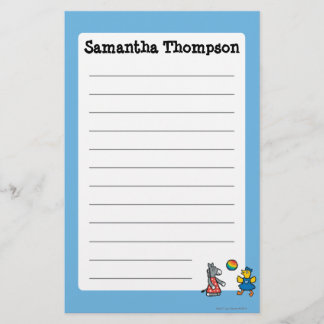 運動場の友人を持つ幼稚園のMaisy 便箋