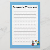 運動場の友人を持つ幼稚園のMaisy 便箋 (正面)